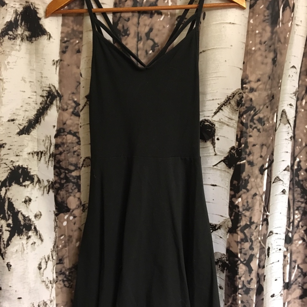 PINK strappy skater dress